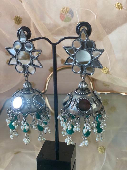 REEYA MIRROR JHUMKA