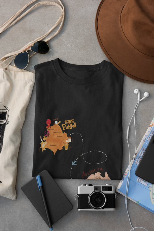 PUNJAB TO AUSTRALIA T-SHIRT