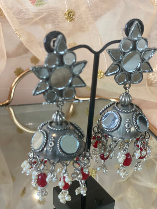 REEYA MIRROR JHUMKA