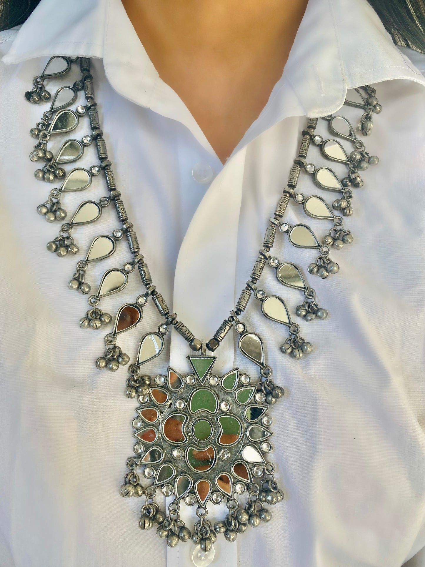 CHAMCHAM mirror necklace