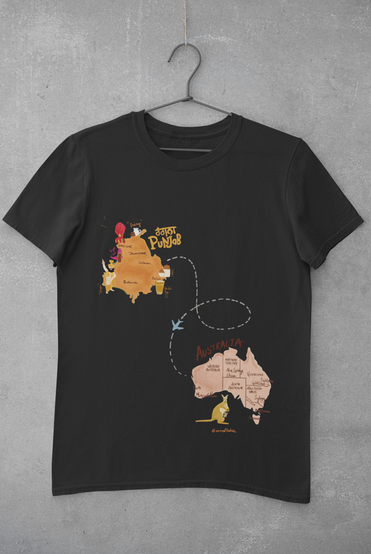 PUNJAB TO AUSTRALIA T-SHIRT